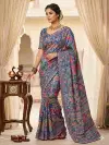 Kc 2105 Soft Chinon Printed Designer Party Wear Saree